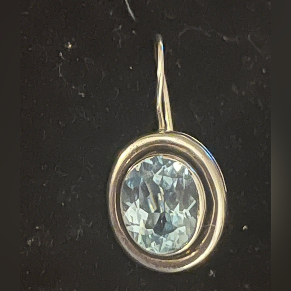 SINGLE EARRING ONLY: Silpada Blue Topaz 
Earring. - Picture 4 of 5